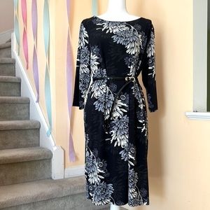 NWT  Bob Mackie 3/4th sleeve fully lined dress- not available anywhere else